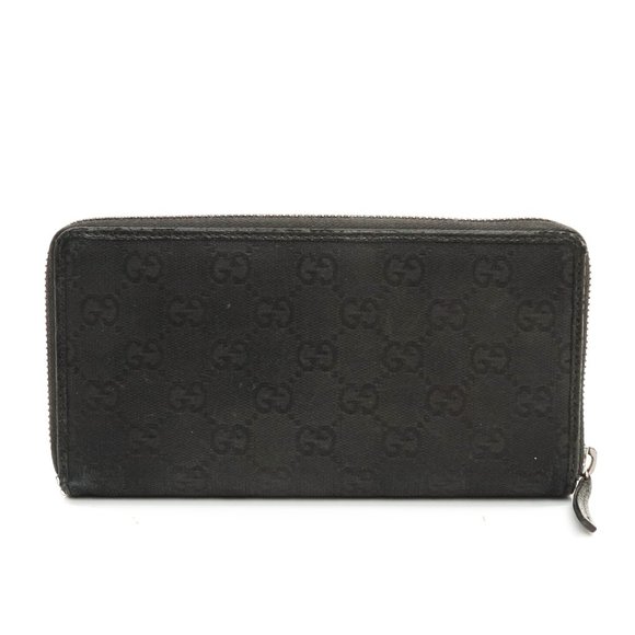 Auth Gucci Zippy Wallet Black Canvas #7106G90 - Picture 3 of 14
